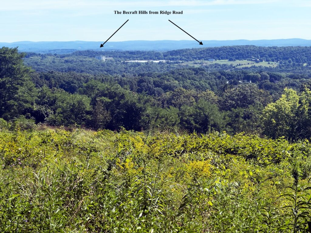 The Becraft Hills, looking east from Ridge Road. Photo by Annik LaFarge, author of Composing Olana