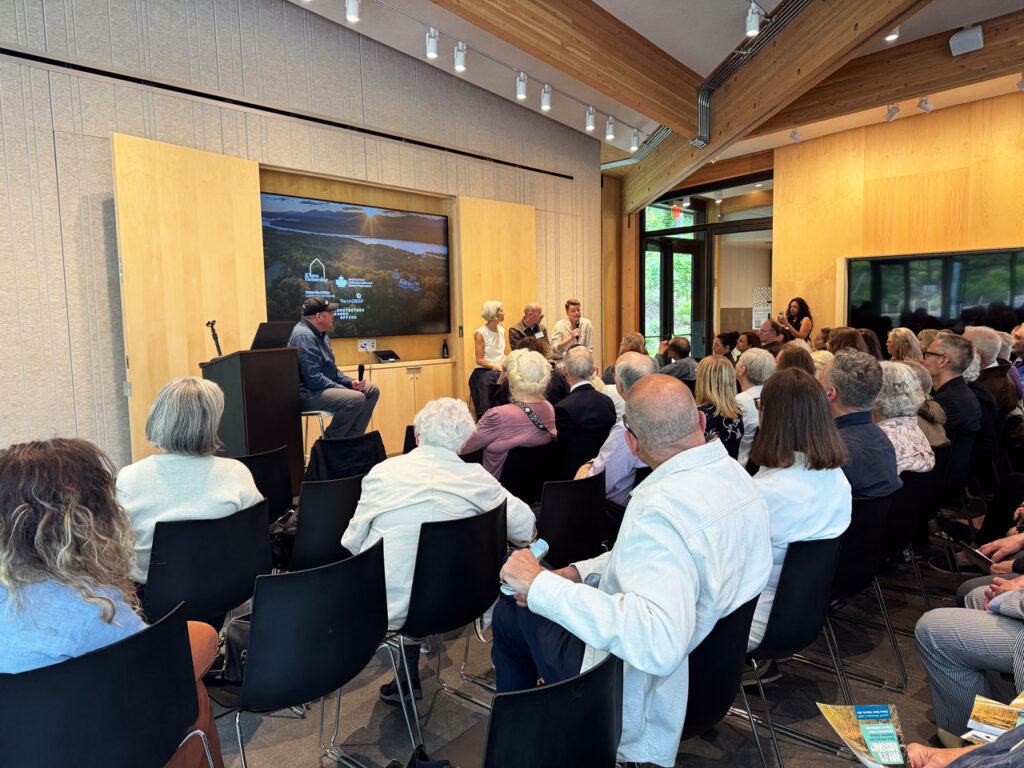 "Art and Landscape," the first public event held at the Frederic Church Center, June 14, 2025. Photo by Annik LaFarge, author of Composing Olana