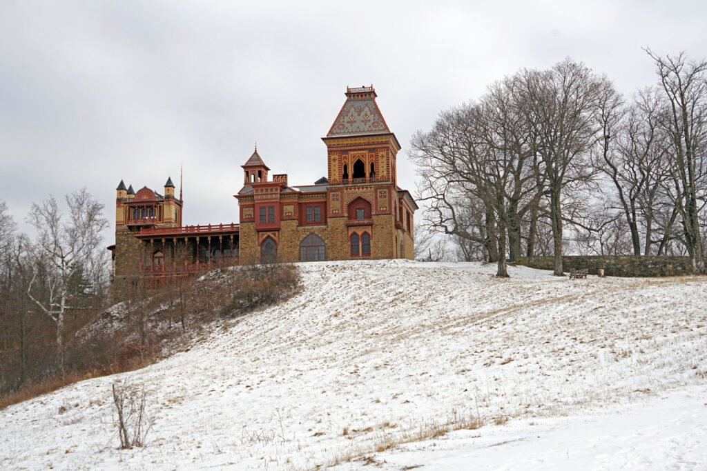 The Olana House in March 2013. Photo by Annik LaFarge, author of Composing Olana