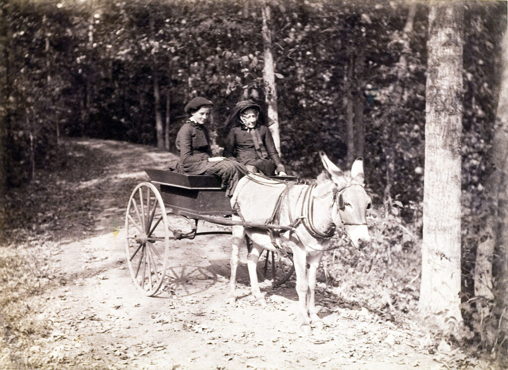 Isabel Charlotte (Downie) Church and her grandmother, Emma Carnes, 1884. New York State Office of Parks, Recreation & Historic Preservation. Olana State Historic Site. OL.1982.1520