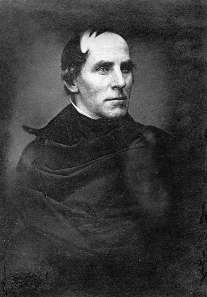 Thomas Cole, ca. 1845, in a portrait by Matthew Brady. Published within the Archives of American Art Journal at the Smithsonian Institution