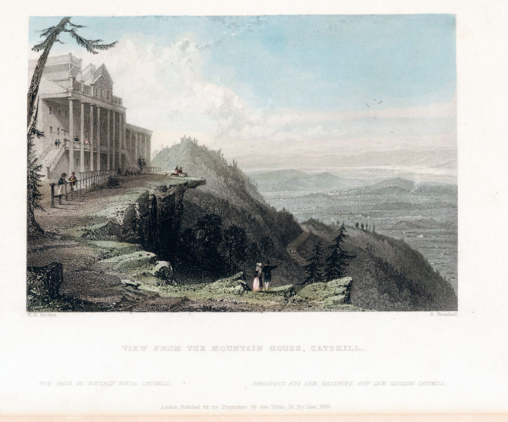 William Henry Bartlett's "View from the Mountain House, Catskill," engraved by Robert Brandard, ca. 1839