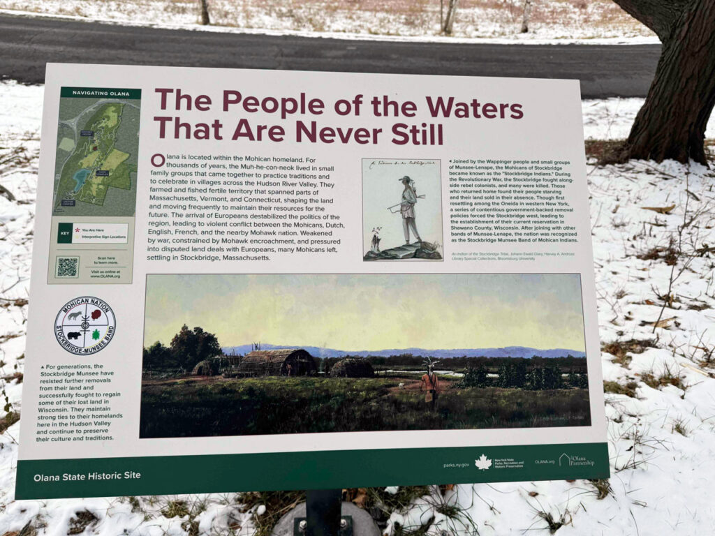 "Pap-scan-ee," a painting of a Mohican summer encampment near the Hudson River, circa 1600, by L.F. Tantillo. Photo by Annik LaFarge, author of Composing Olana