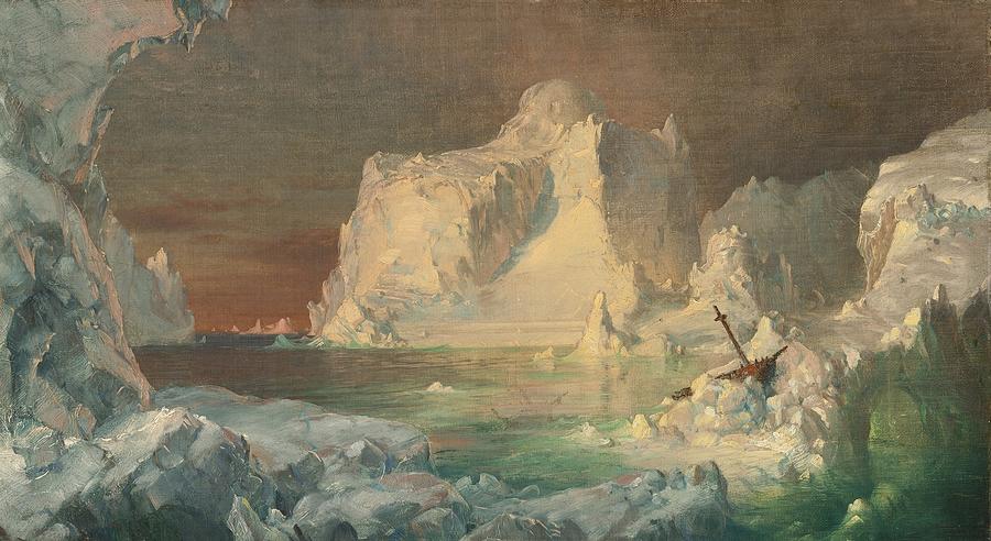 Frederic Edwin Church, study for "The Icebergs," 1860. Colby College Museum of Art. Source: Wikimedia Commons