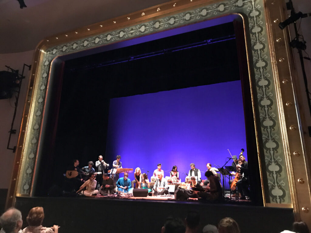 Brooklyn Massive Raga performing at Hudson Hall, September 2017. Photo by Annik LaFarge, author of Composing Olana