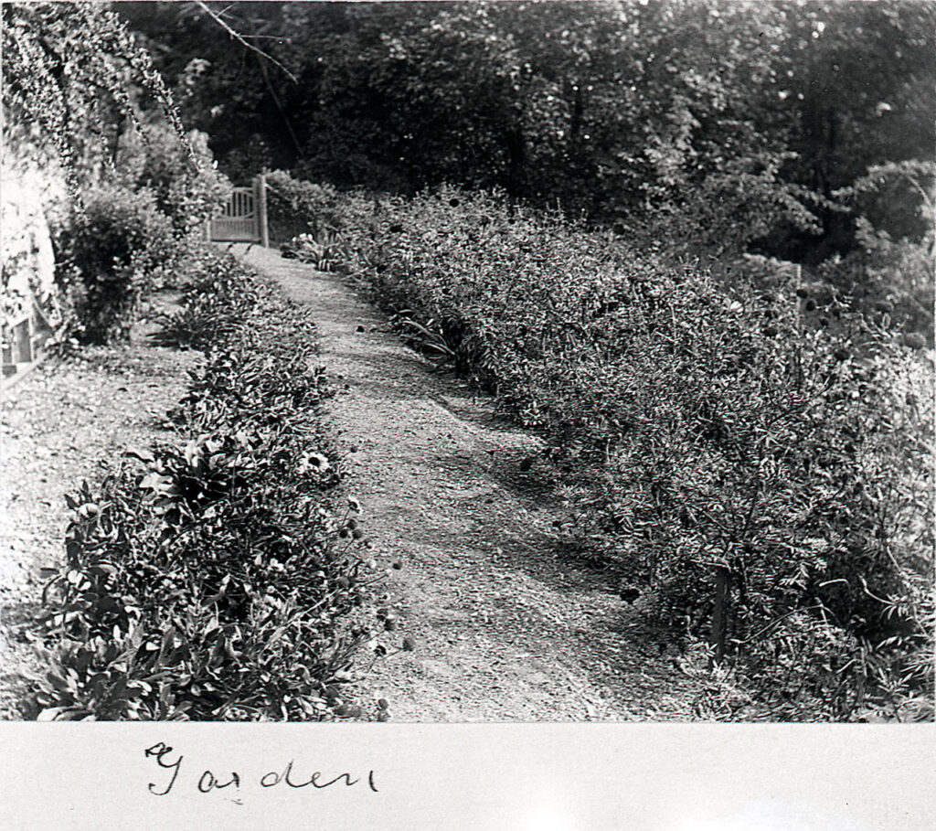 John A. Eberle View of Garden, Olana, October 05, 1906 Photographic print 3 ½ H x 4 ½ W inches New York State Office of Parks, Recreation & Historic Preservation. Olana State Historic Site. OL.1987.131.18.A
